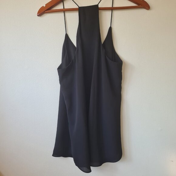 RW&CO Camisole Tank Top Women Size M Elegant Black V-Neck Spaghetti Straps - Picture 7 of 10